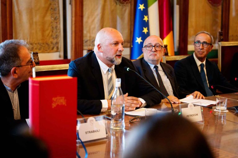 immagine per Conferenza stampa di presentazione della serata finale, Sala delle Bandiere. 7 luglio 2026. Credits: Fondazione Bellonci / MUSA
