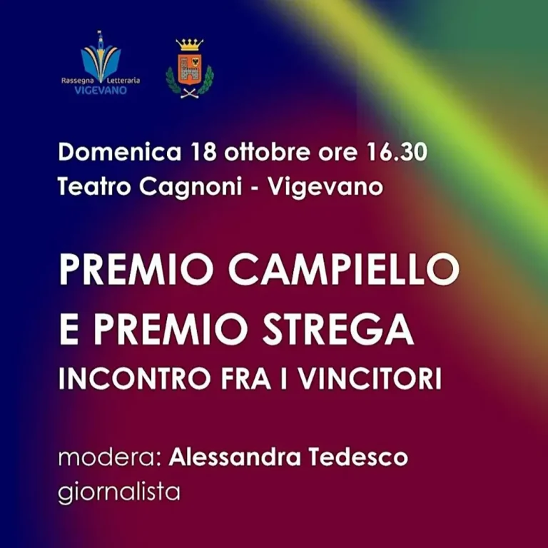 immagine per Incontro a Vigevano tra Premio Strega e Premio Campiello